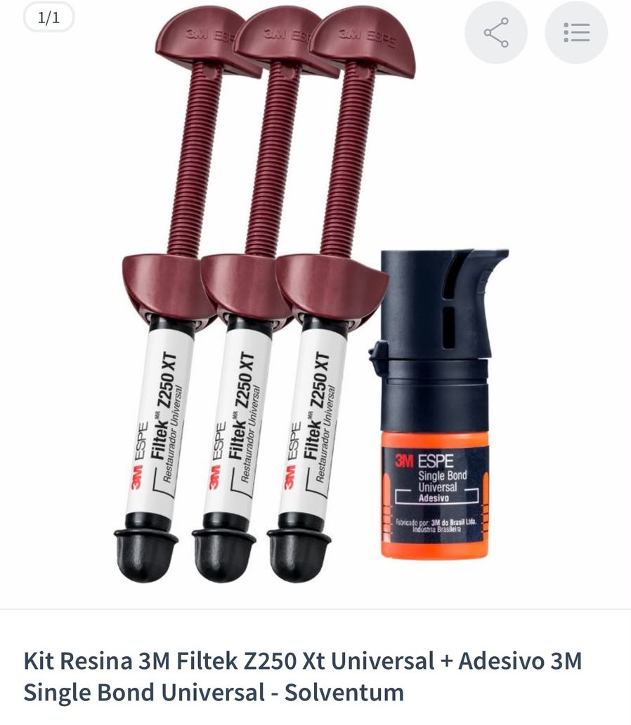 Kit Resina 3M Filtek Z250 XT com adesivo